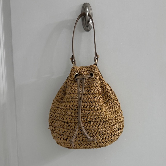 Ann Taylor Tan Woven Mini Bag - Picture 2 of 2